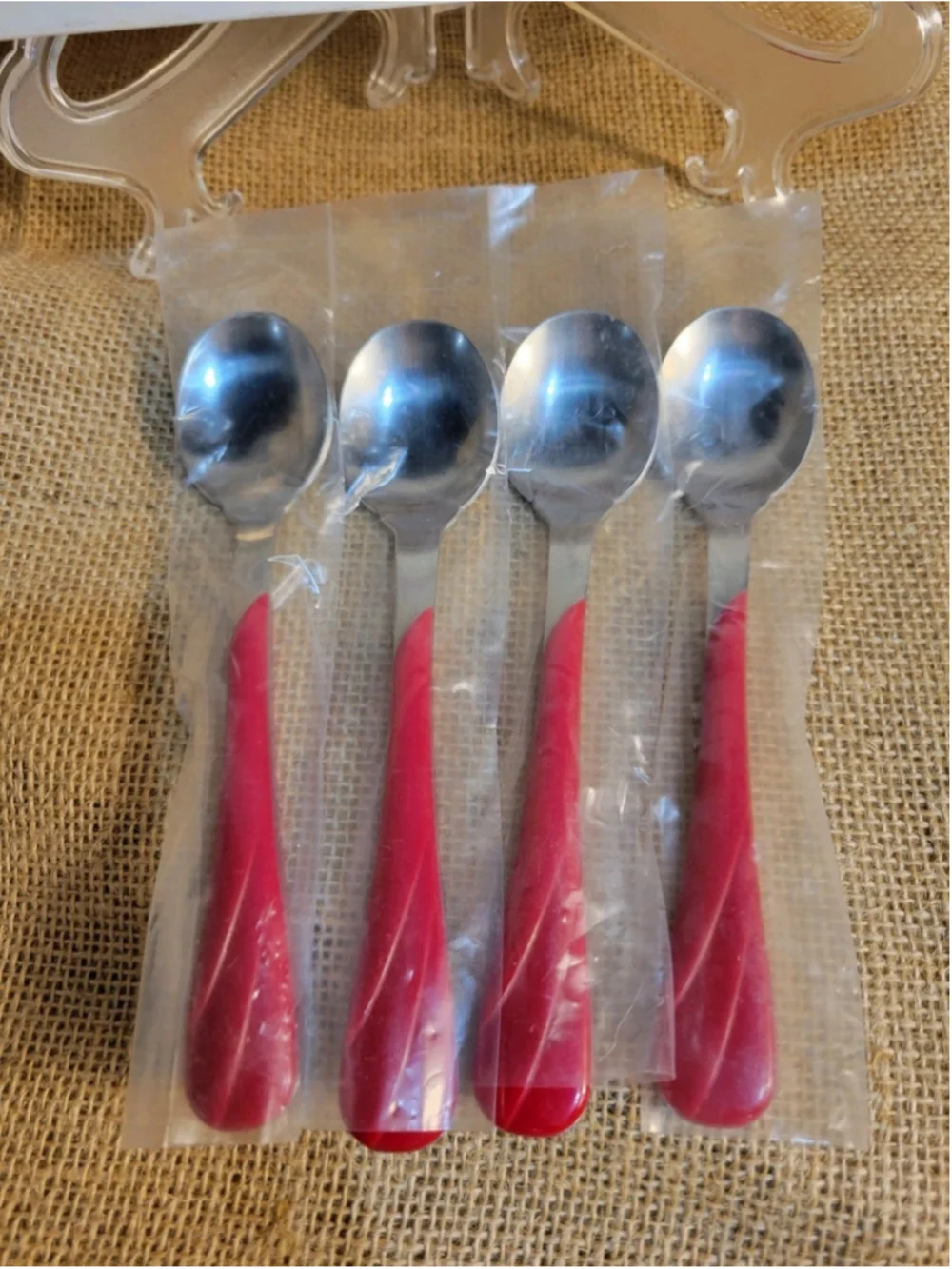 Homer Laughlin Fiesta Special Edition 20 Pc Flatware In Original Tin Scarlet
